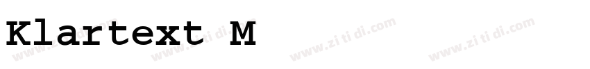 Klartext Mono Bold字体转换 Klartext Mono Bold字体转换